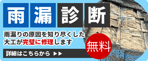 雨漏診断 雨漏りの原因を知り尽くした大工が完璧に修理します