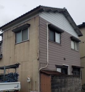 新潟市中央区M様邸：雨樋部分修繕・霧除け工事