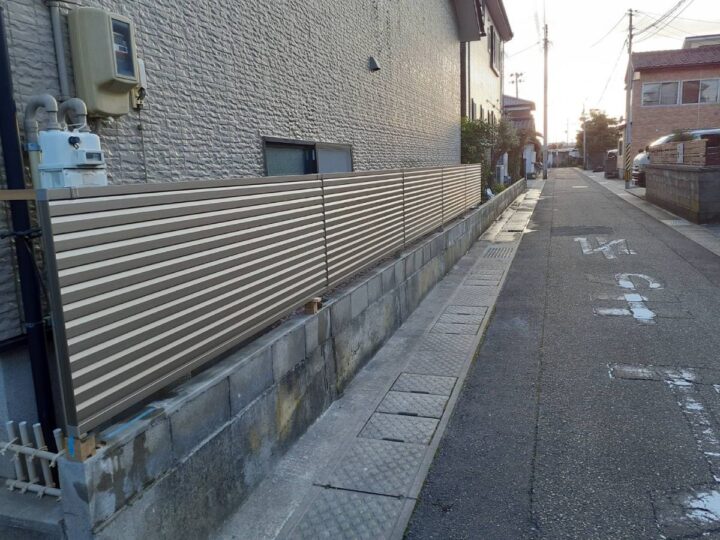 新潟市東区Ｉ様邸：ブロック塀撤去&新設工事（補助金工事）