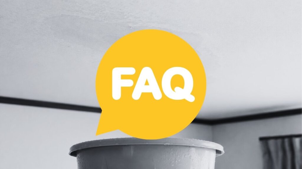FAQ:雨漏りの応急処置でよくある質問