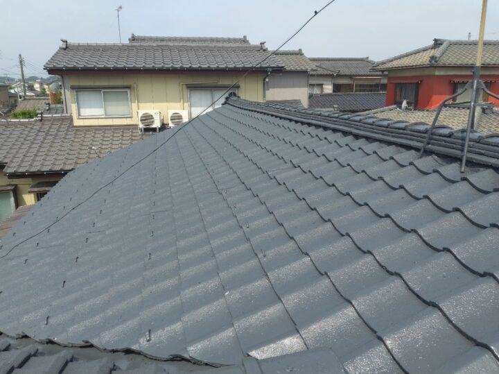 屋根塗装完了平部