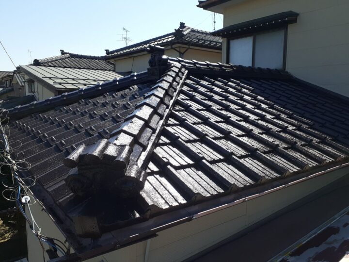 新潟市東区Ｓ様邸：施工事例：屋根塗装