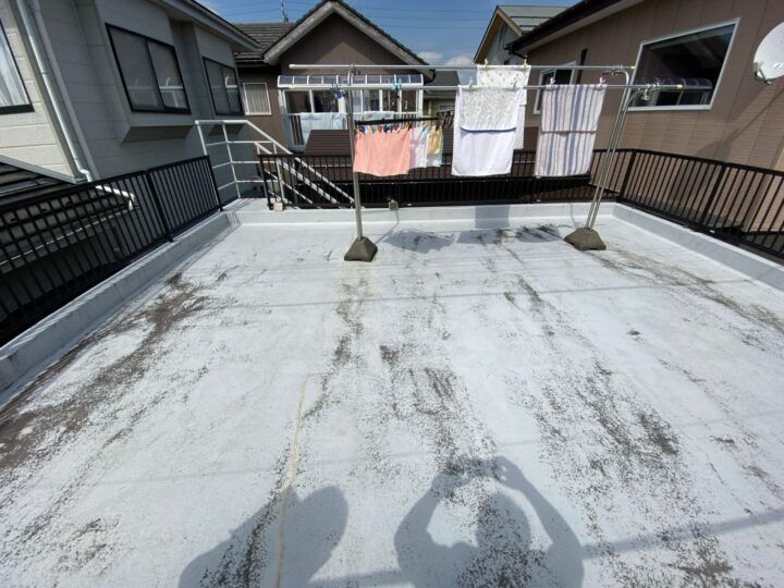 今回の現場：新潟市秋葉区：屋上防水工事：鉄骨塗装工事