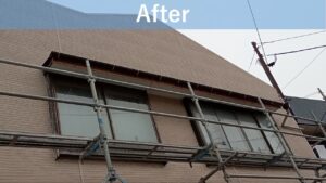 新潟市中央区沼垂西 A様邸：雨どい交換工事：外れた軒どいと劣化した集水器の交換工事事例
