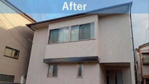 新潟市中央区沼垂東T様邸：外壁塗装工事：凍害によるサイディング外壁の破損現場の事例