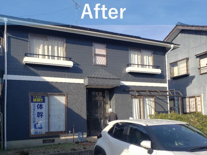 新潟市の塗装業者『長持ち塗装の新創』です。新潟市北区柳原S様邸の工事をさせていただきました。