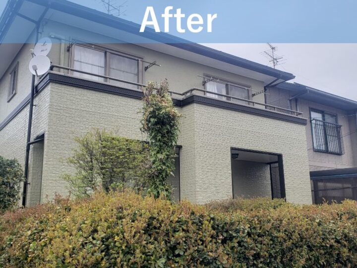 新潟市の外壁塗装業者『長持ち塗装の新創』です。東区牡丹山H様邸の工事をさせていただきました。