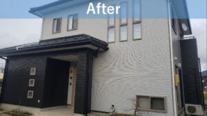 新潟市の塗装業者『長持ち塗装の新創』です。胎内市久保田K様邸の外壁塗装工事をさせていただきました。