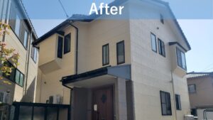 新潟市中央区湊町通K様邸：新潟市の塗装業者『長持ち塗装の新創』です。外壁塗装工事をさせていただきました。