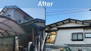 新潟市の塗装業者『長持ち塗装の新創』です。新潟市東区寺山K様邸の工事をさせていただきました。