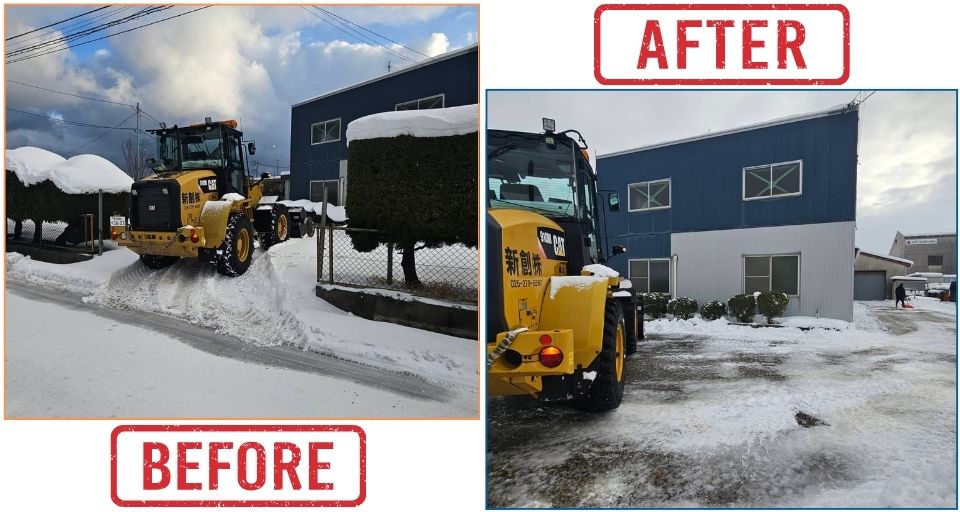 敷地条件に合わせた柔軟な除雪は除雪業者の新創へ