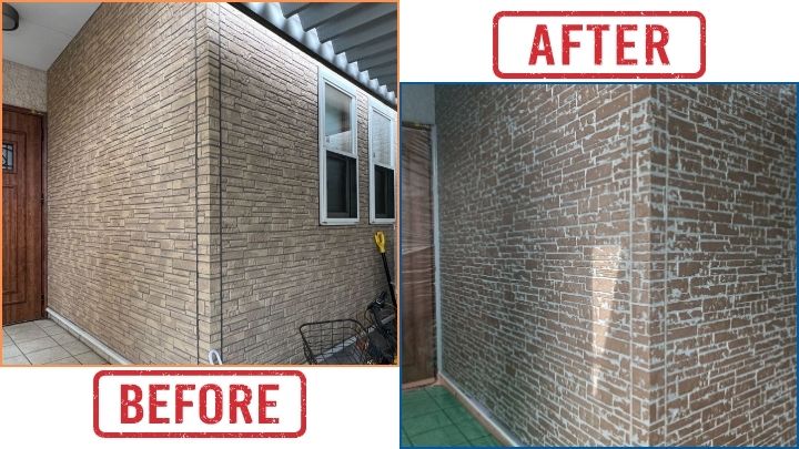 【アイダ設計】新潟県新潟市中央区神道寺南Y様邸:ドア横レンガ調デザイン外壁