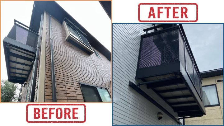 【ステーツ】新潟市秋葉区みそら野I様邸:ベランダ周辺外壁