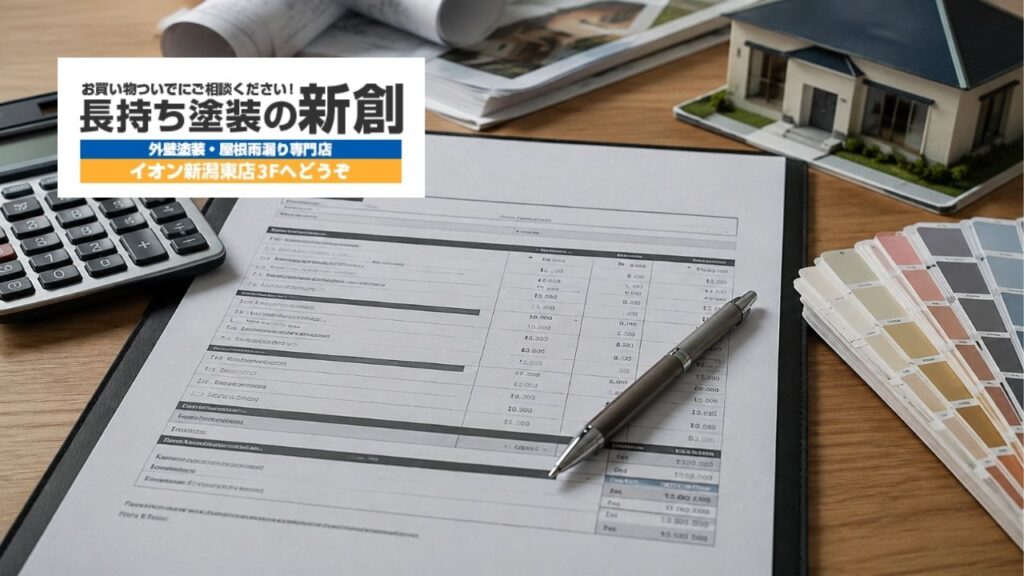 外壁塗装の見積書で見るべきポイントは?一式表記・付帯部・保証で失敗しない確認方法
