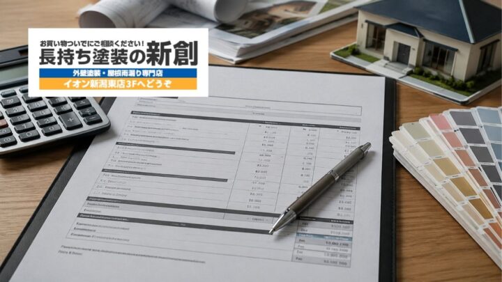 外壁塗装の見積書で見るべきポイントは?一式表記・付帯部・保証で失敗しない確認方法