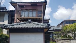 新潟市中央区愛宕S様邸|外壁・車庫シャッター・霧除け屋根・雨どい塗装工事