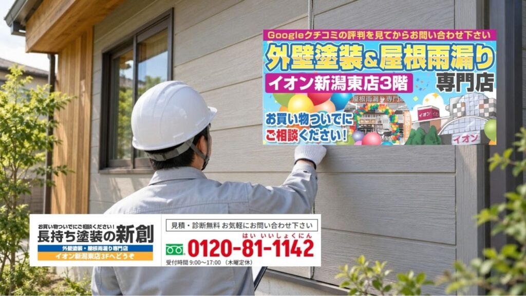 新潟市でナレッジライフ住宅の外壁診断・見積比較をしたい方は長持ち塗装の新創へ