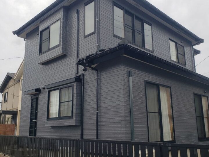 新潟市東区山の下町W様邸｜レンガ調外壁と目地・軒天まで丁寧に仕上げた塗装工事