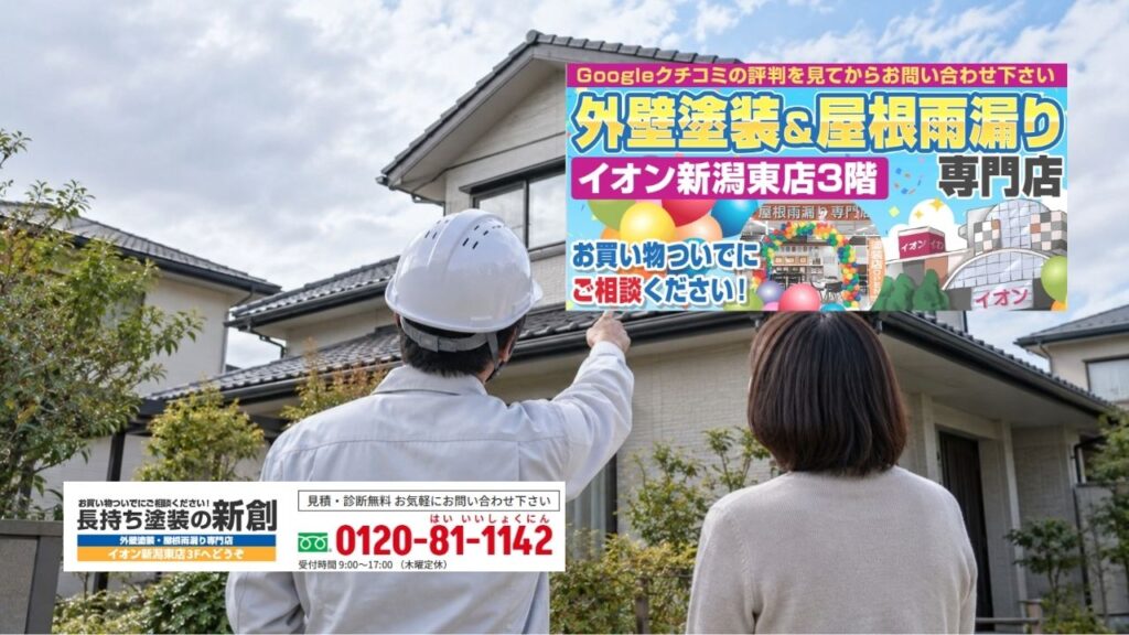 新潟市でニコハウス住宅の外壁・屋根の相談は長持ち塗装の新創へ