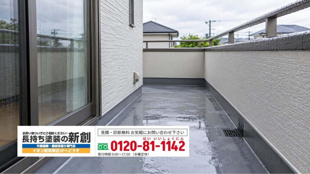 ダイワハウスのベランダ雨漏りは新創が水の経路から考えます