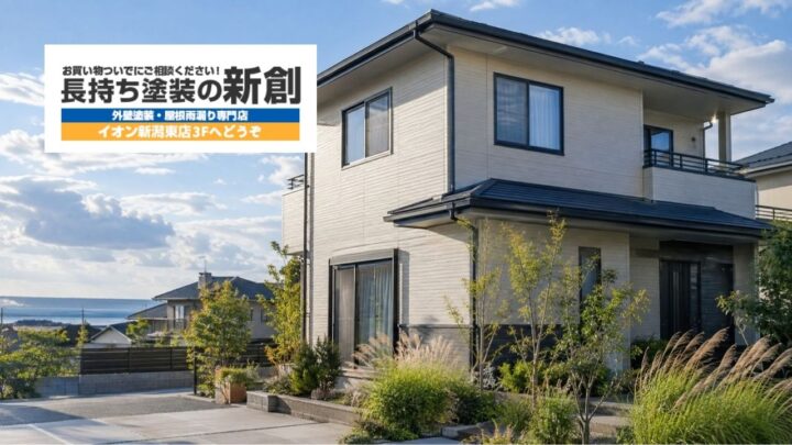 新潟市西区の外壁塗装|塩害・風当たりによる劣化と施工事例・業者選び