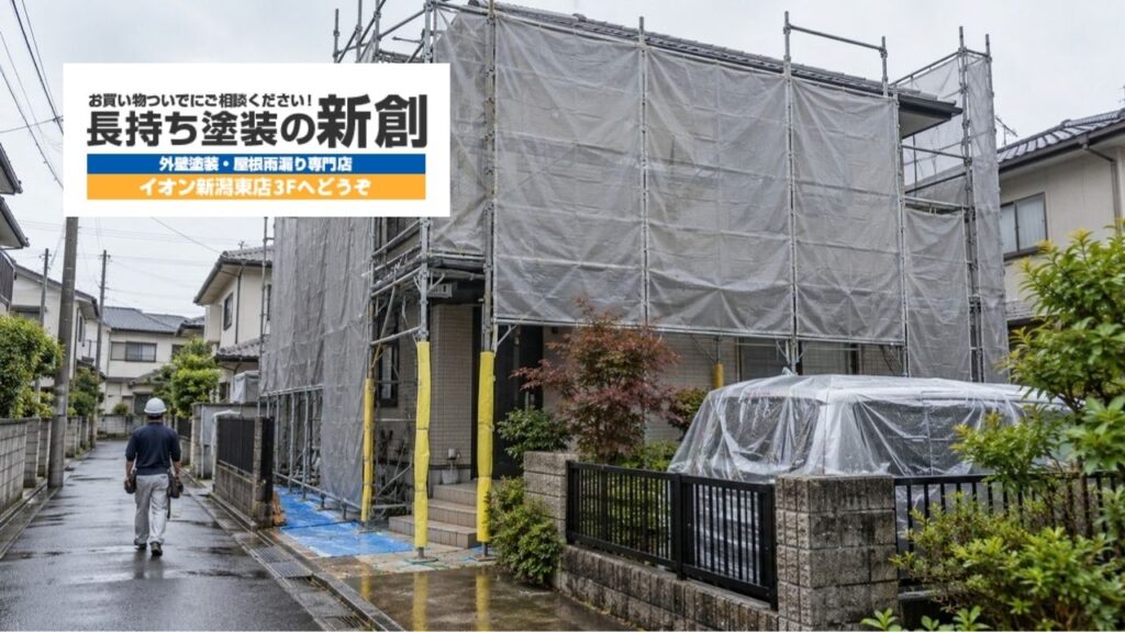新潟市中央区の外壁塗装|足場・近隣対応で変わる費用と施工事例