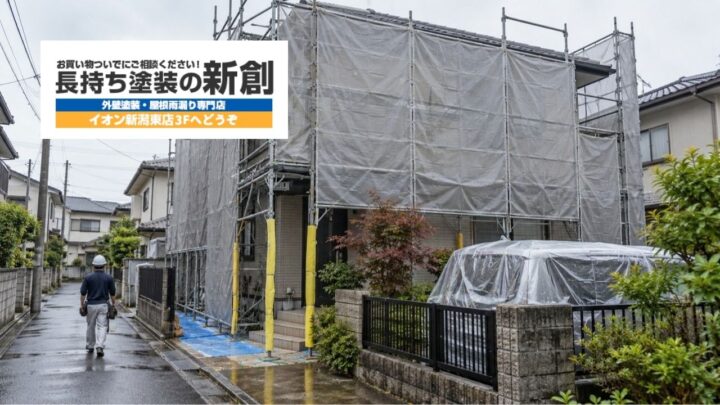新潟市中央区の外壁塗装|足場・近隣対応で変わる費用と施工事例